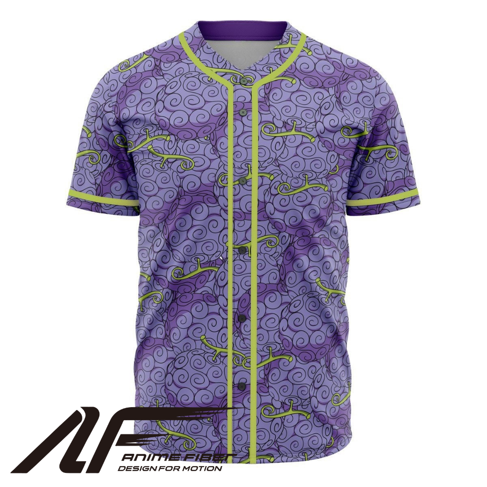Devil Fruit Baseball Jersey | One Piece Anime Jersey