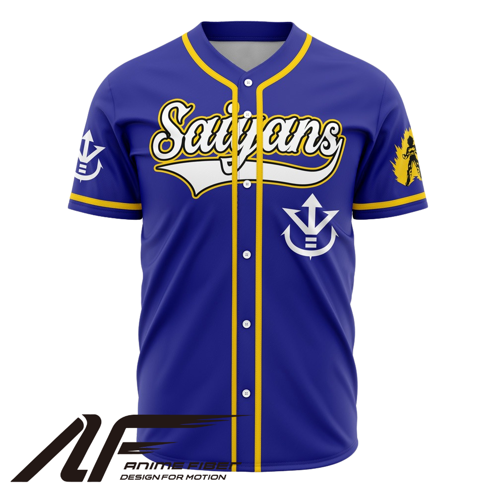 Saiyans Baseball Jersey | Dragon Ball Anime Jersey