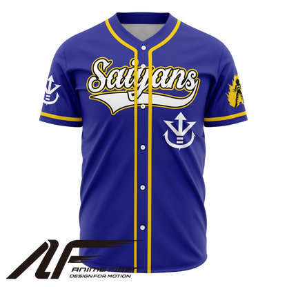 Saiyans Baseball Jersey | Dragon Ball Anime Jersey