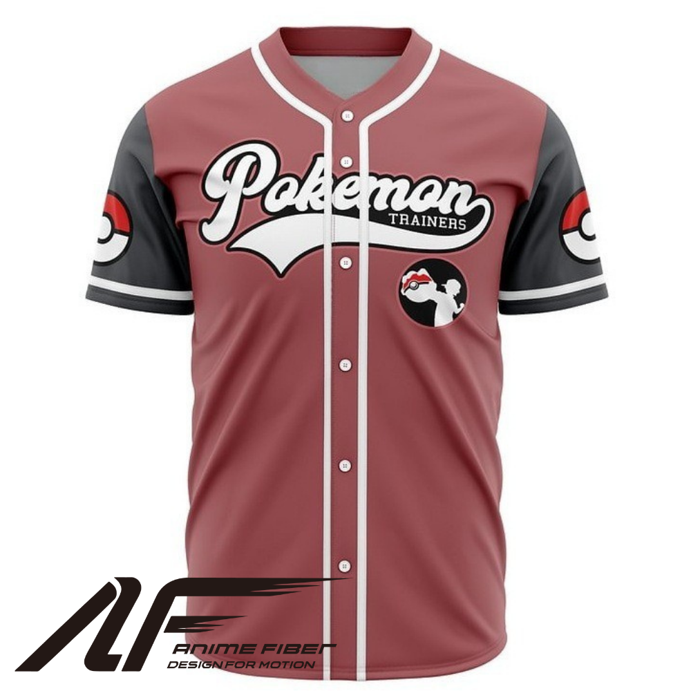 Pokemon Trainers Baseball Jersey | Pokemon Anime Streetwear