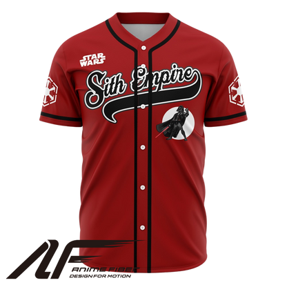 Front view of character-themed baseball jersey from Anime Fiber.