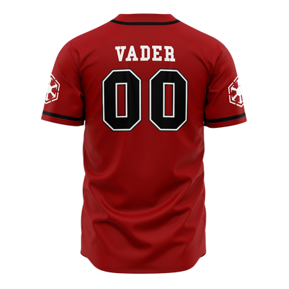 Back view of character-themed baseball jersey by Anime Fiber.