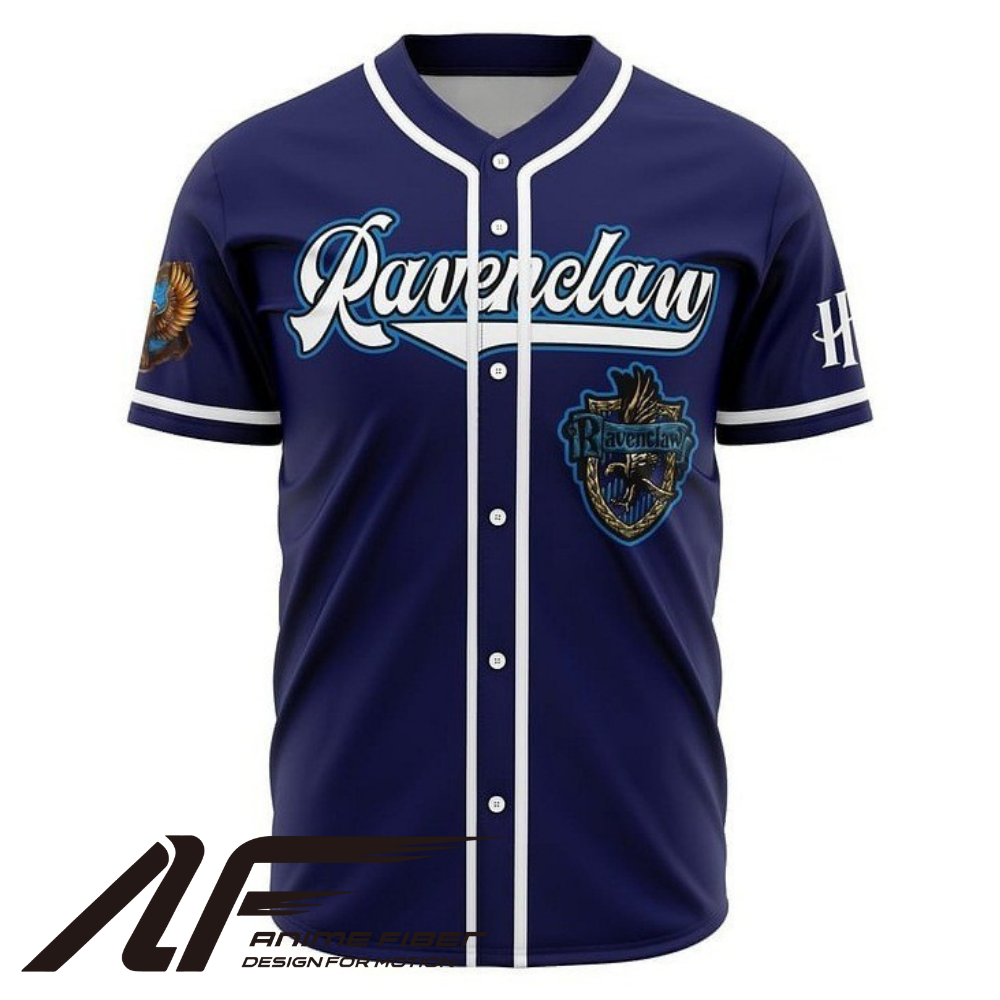 Front view of character-themed baseball jersey from Anime Fiber.