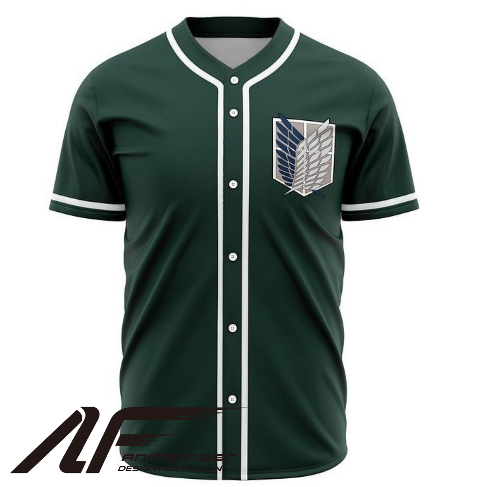 Survey Corps Anime Baseball Jersey | Attack on Titan Streetwear