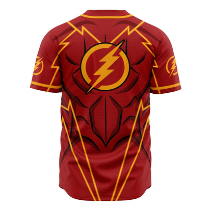 Back view of character-themed baseball jersey by Anime Fiber.