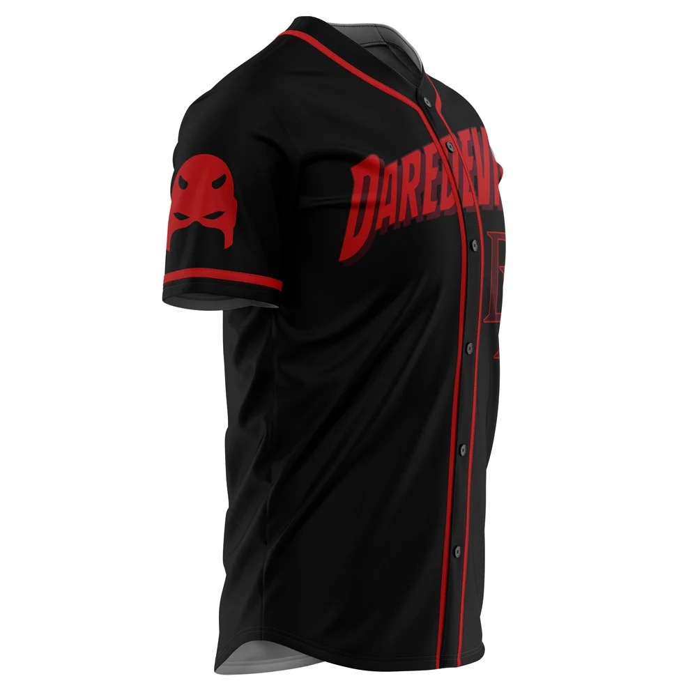 Back view of character-themed baseball jersey by Anime Fiber.