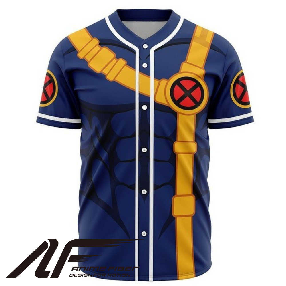 Cyclops Baseball Jersey | X-Men Superhero Streetwear