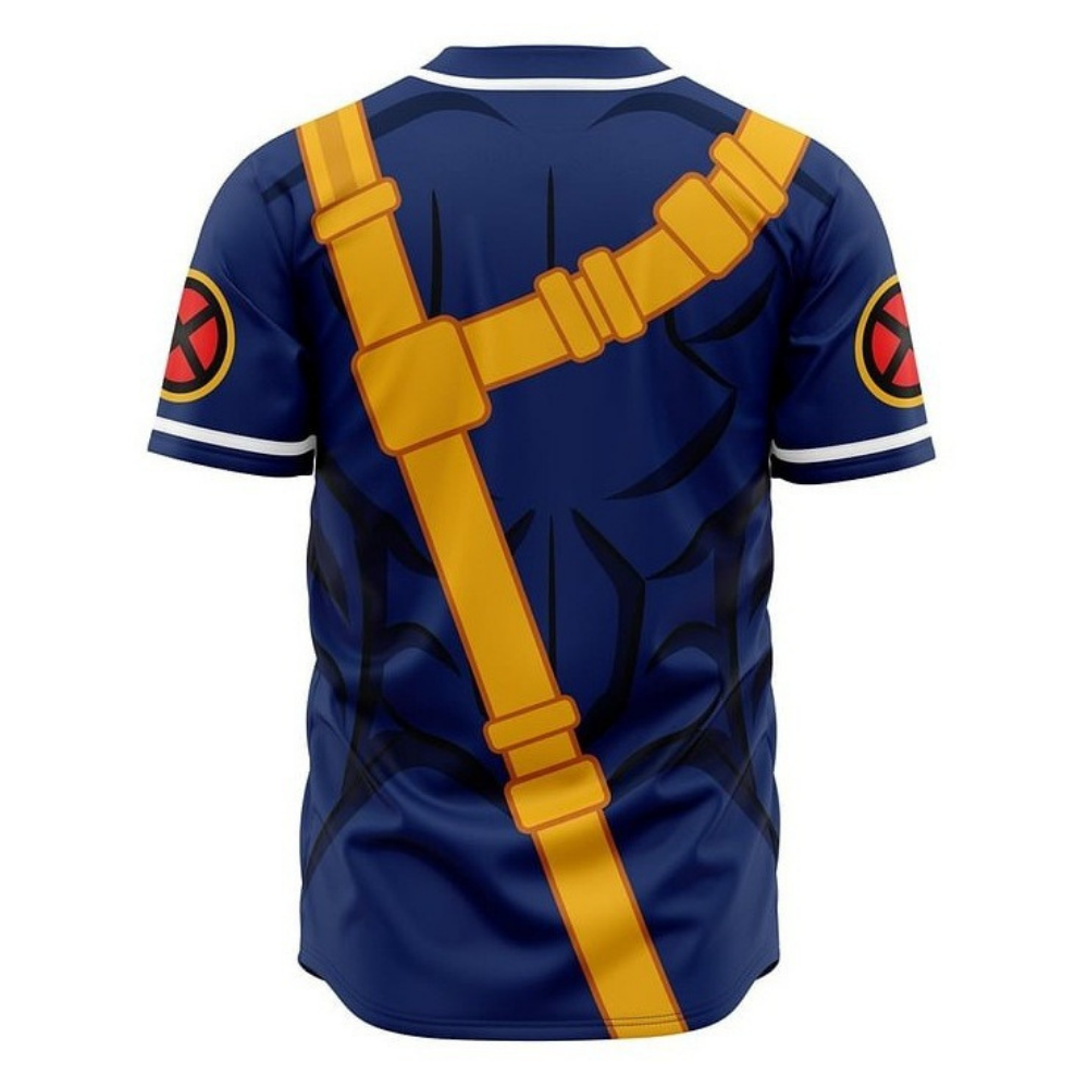 Cyclops Baseball Jersey | X-Men Superhero Streetwear
