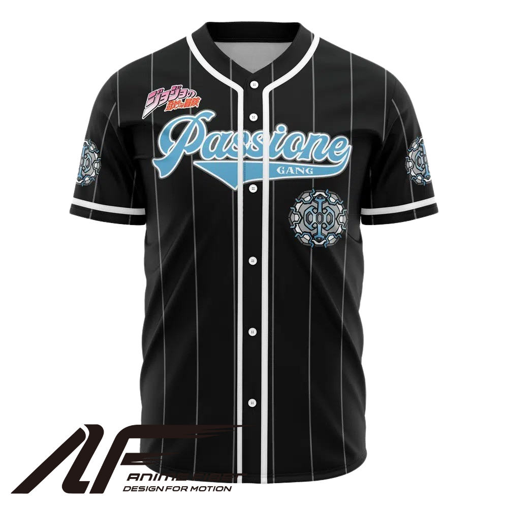 Passione Baseball Jersey | JoJo’s Bizarre Adventure Anime Jersey