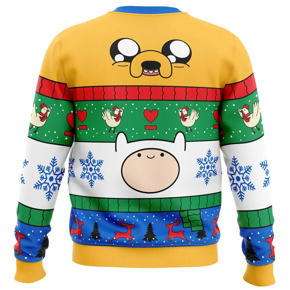 Adventure Time Christmas Finn and Jake Christmas Sweatshirt