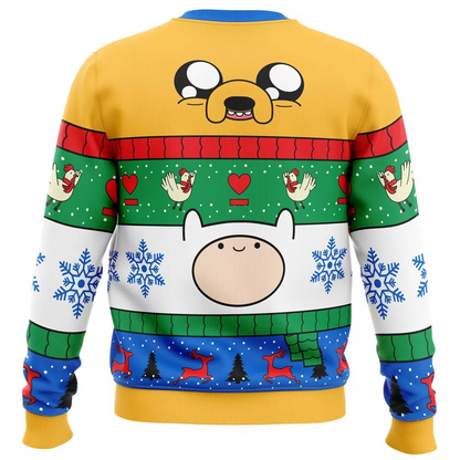 Adventure Time Christmas Finn and Jake Christmas Sweatshirt