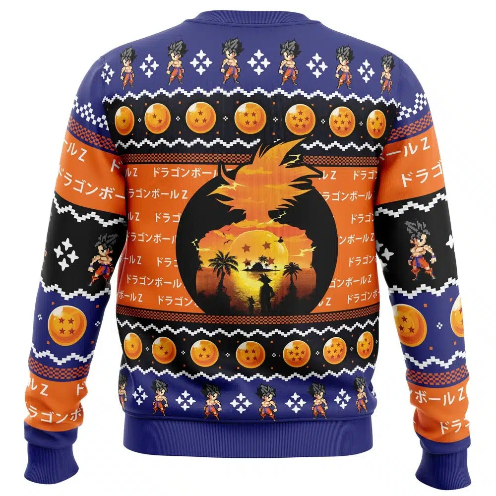 Dragon Ball Z Beautiful Sunset Christmas Sweatshirt