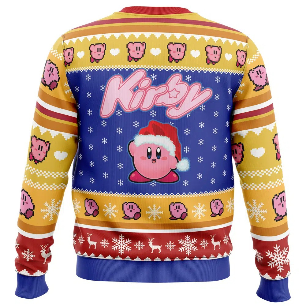 Kirby Pink Puff Christmas Sweatshirt