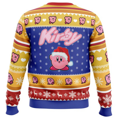 Kirby Pink Puff Christmas Sweatshirt