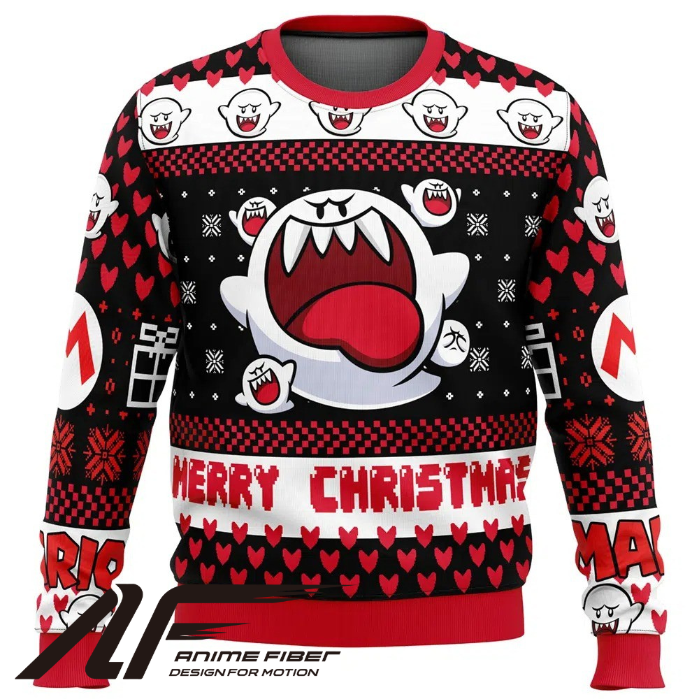 Mario Bros Boo Christmas Sweatshirt