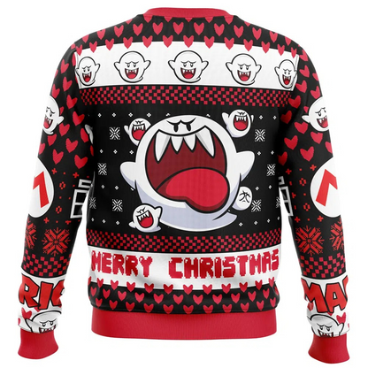 Mario Bros Boo Christmas Sweatshirt