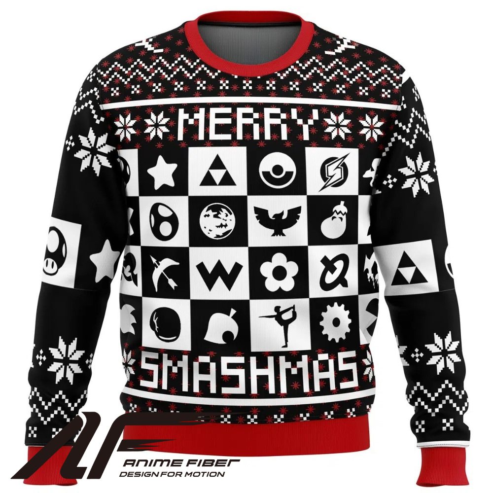 Super Smash Bros Merry Smashmas Christmas Sweatshirt