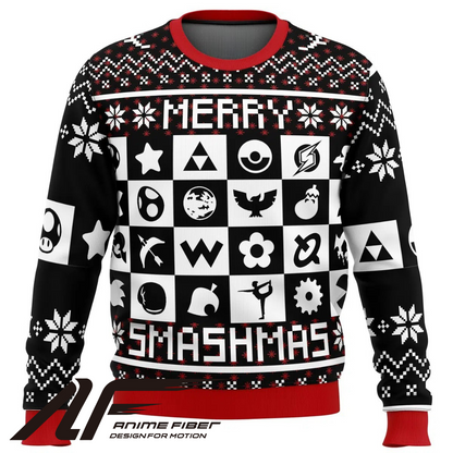 Super Smash Bros Merry Smashmas Christmas Sweatshirt