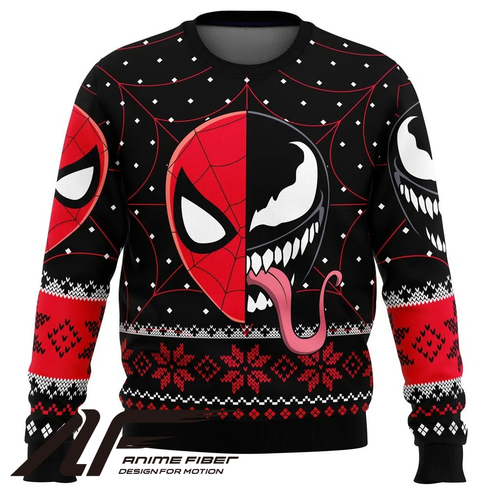 Marvel Comics Christmas Spider-Man Venom Christmas Sweatshirt