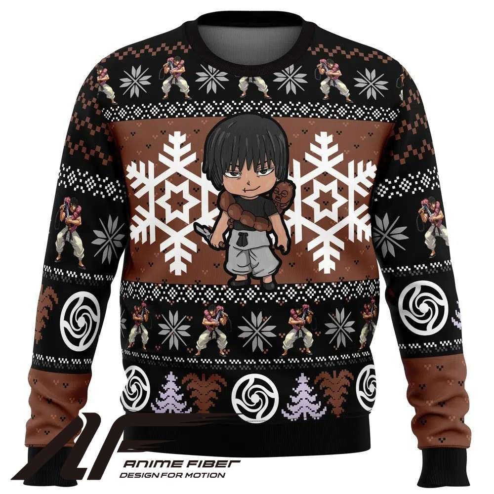 Jujutsu Kaisen Chibi Toji Fushiguro Christmas Sweatshirt