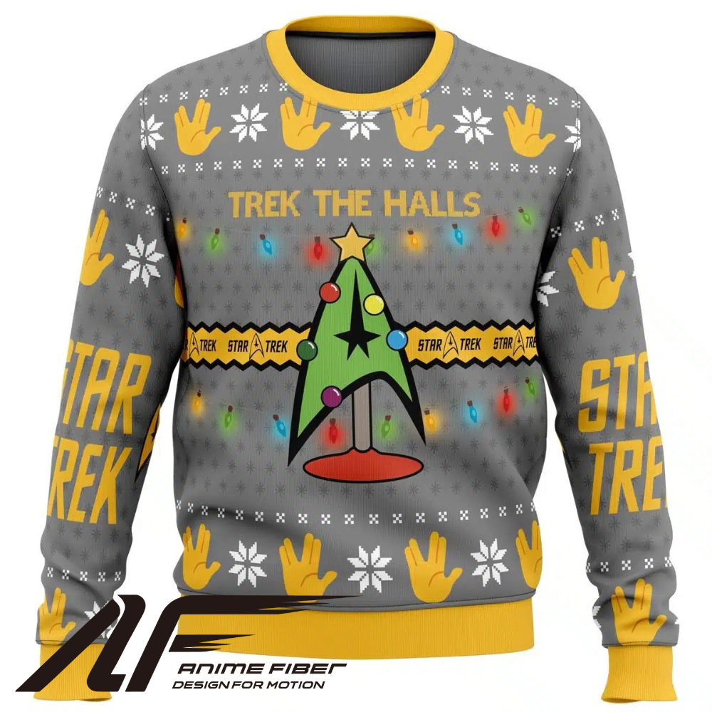Star Trek Trek The Halls Christmas Sweatshirt