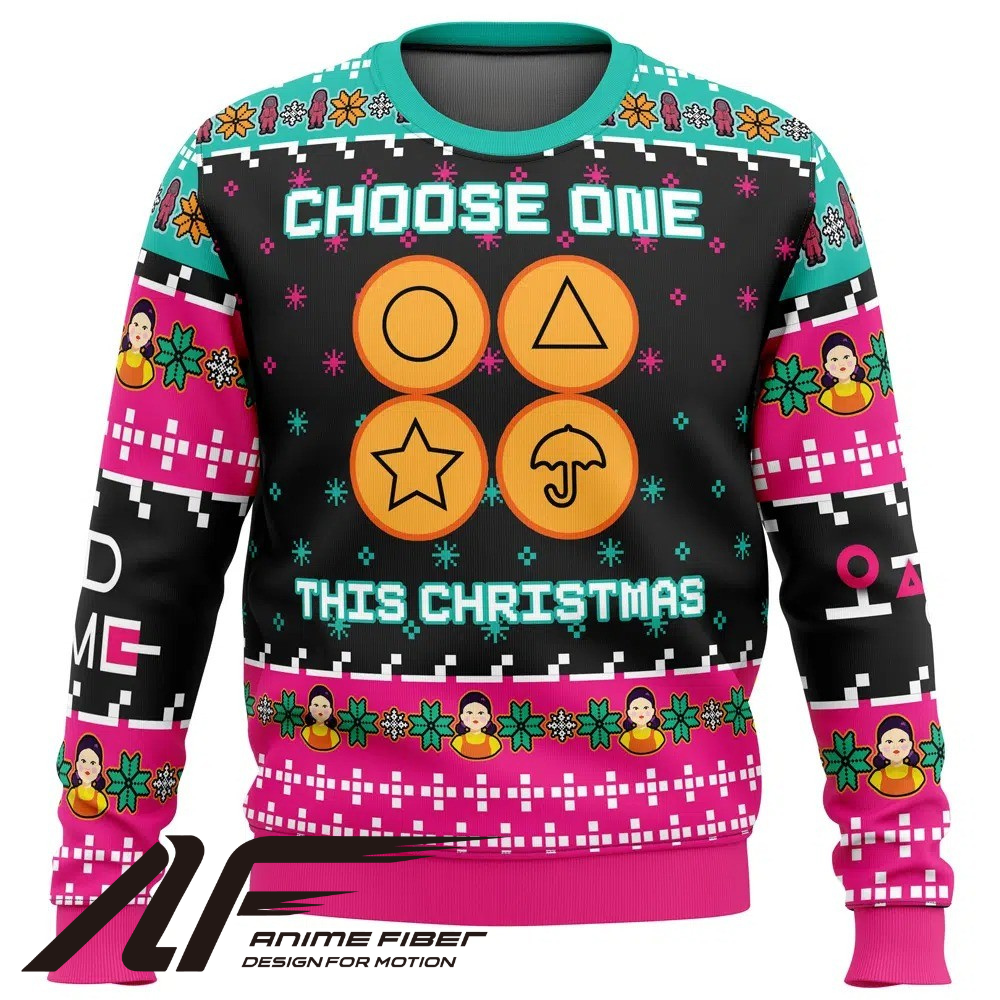 Squid Game Choose One Christmas Sweatshirt