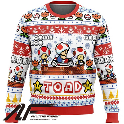 Pull de Noël Mario Bros Toad