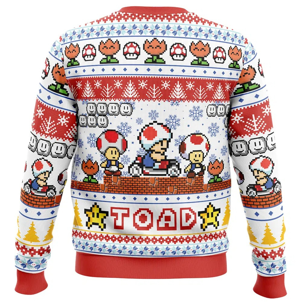 Mario Bros Toad Weihnachtspullover