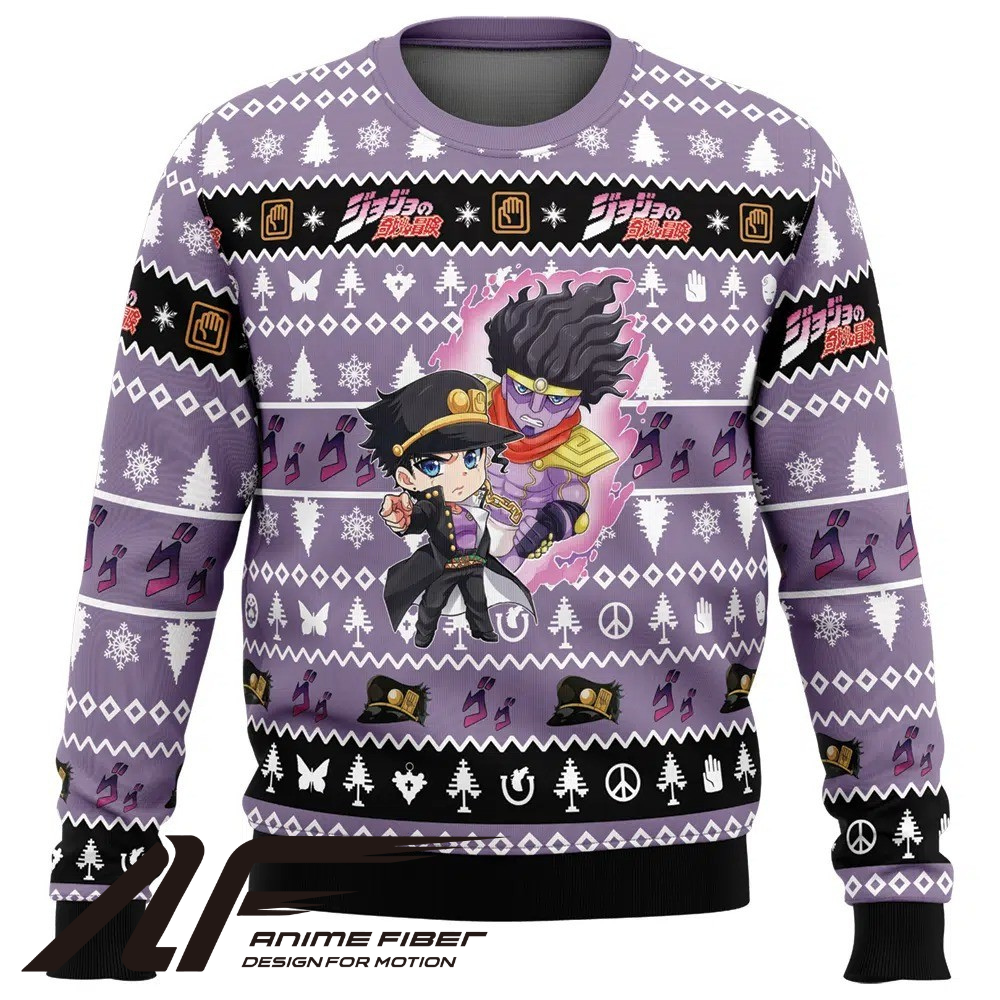 JoJo's Bizarre Adventure Chibi Hotaro Kujo Christmas Sweatshirt