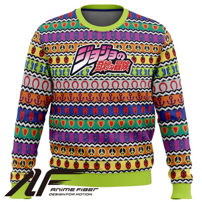 JoJo's Bizarre Adventure All Symbols Pattern Christmas Sweatshirt