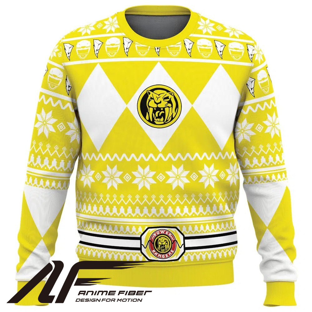 Power Rangers Yellow Ranger Christmas Sweatshirt