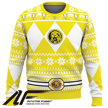 Power Rangers Yellow Ranger Christmas Sweatshirt