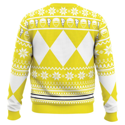 Power Rangers Yellow Ranger Christmas Sweatshirt