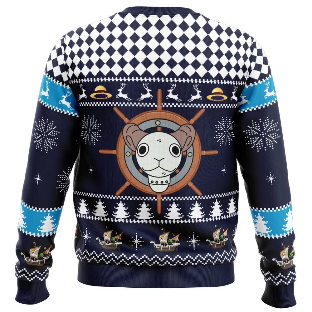 One Piece Straw Hat Pirates Ship Going Merry Christmas Sweatshirt