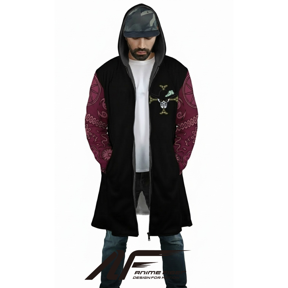 One Piece Dracule Mihawk Anime Hoodie Coat | Dream Cloak