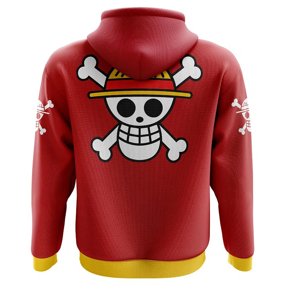 One Piece Straw Hats Luffy Hoodie - ANIME FIBER