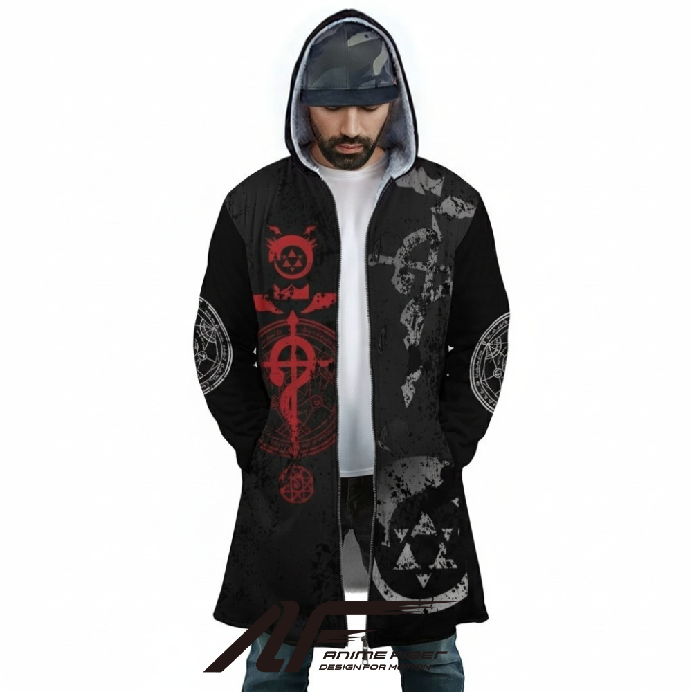 Fullmetal Alchemist Transmutation Circle Anime Hoodie Coat | Dream Cloak