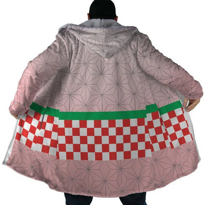 Demon Slayer Nezuko Kamado Anime Hoodie Coat | Dream Cloak