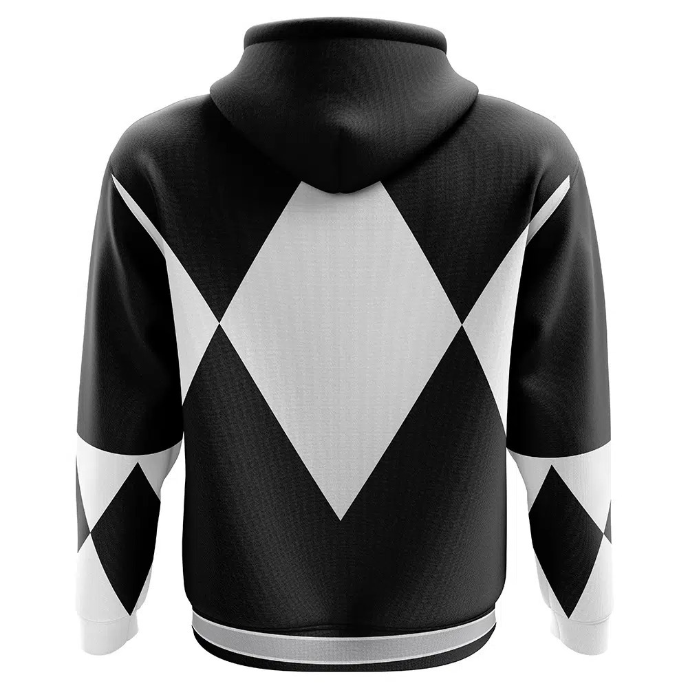 Power Rangers Black Ranger Mighty Morphin Hoodie - ANIME FIBER