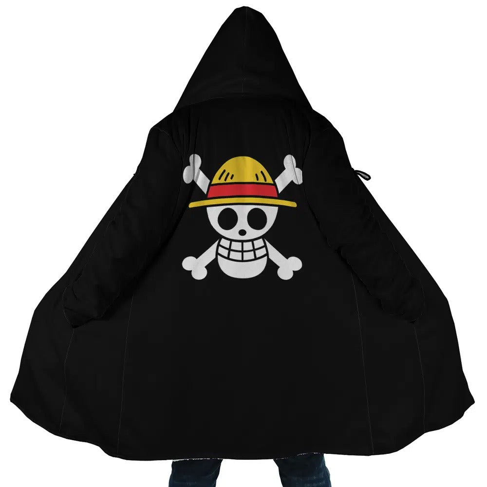 One Piece Straw Hat Jolly Roger Anime Hoodie Coat | Dream Cloak