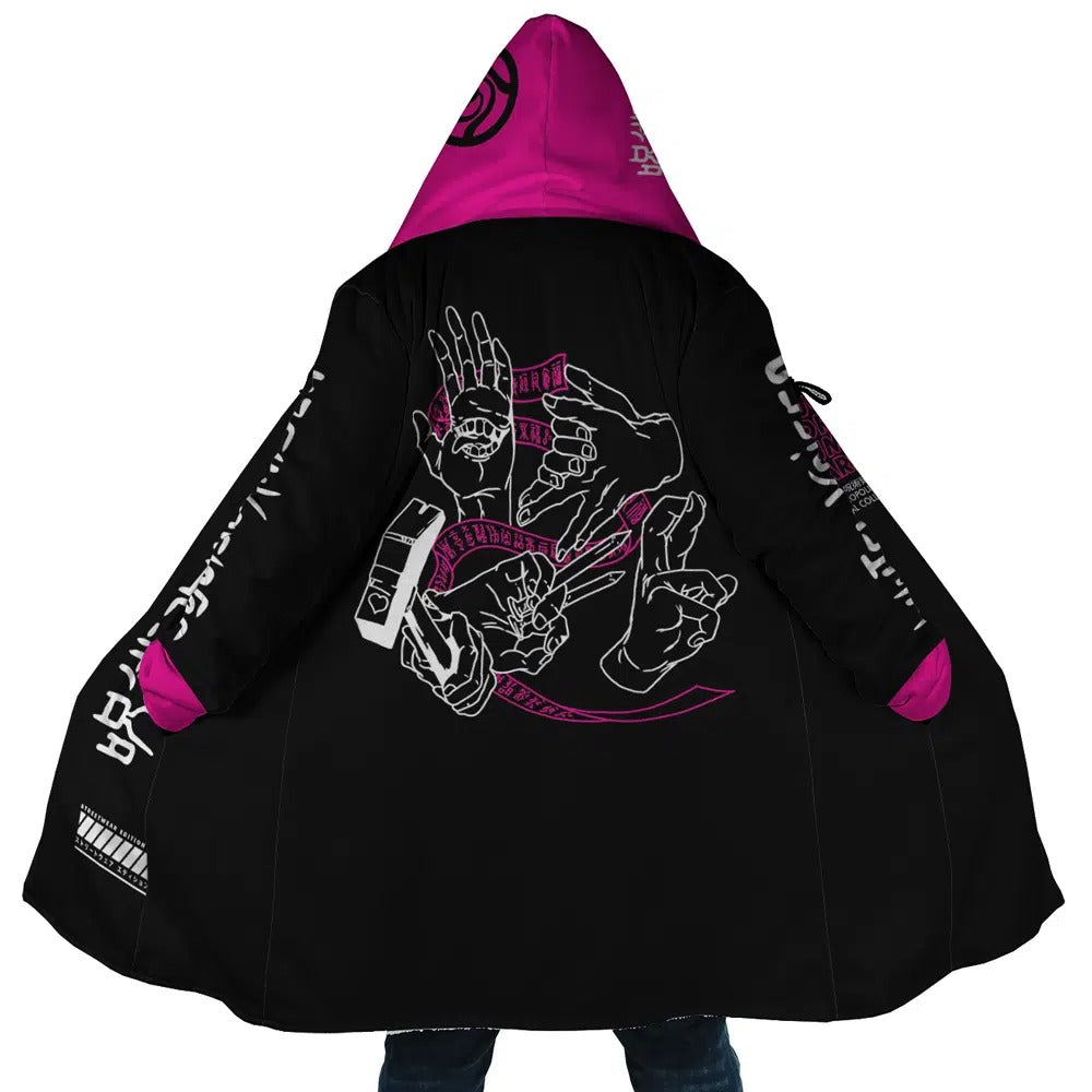 Jujutsu Kaisen Pink Gojo Anime Hoodie Coat | Dream Cloak