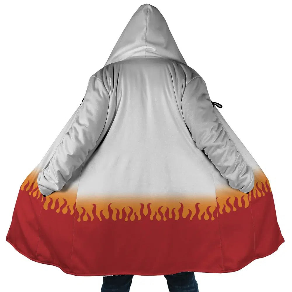 Demon Slayer Kyojuro Rengoku Flame Hashira Anime Hoodie Coat | Dream Cloak