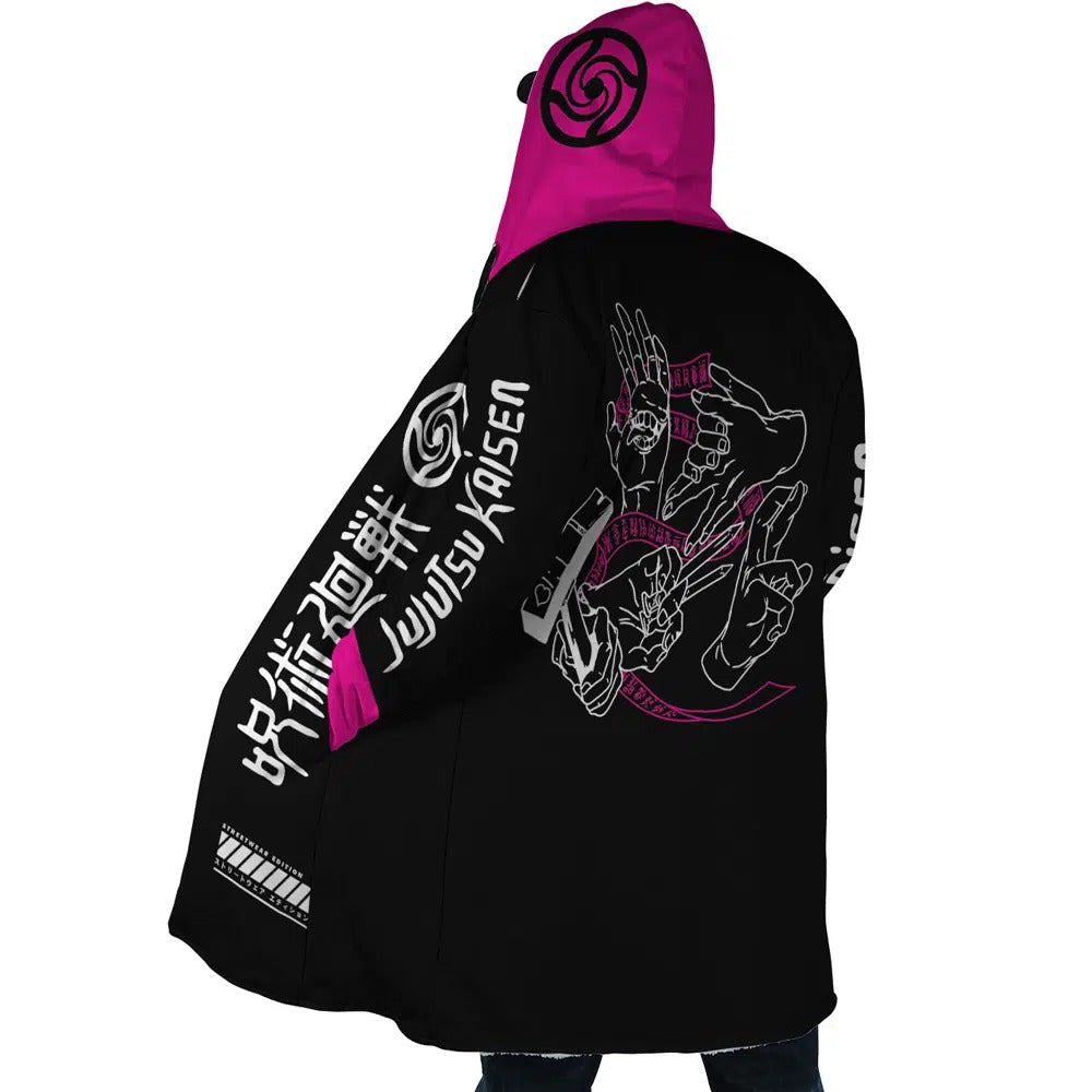 Jujutsu Kaisen Pink Gojo Anime Hoodie Coat | Dream Cloak