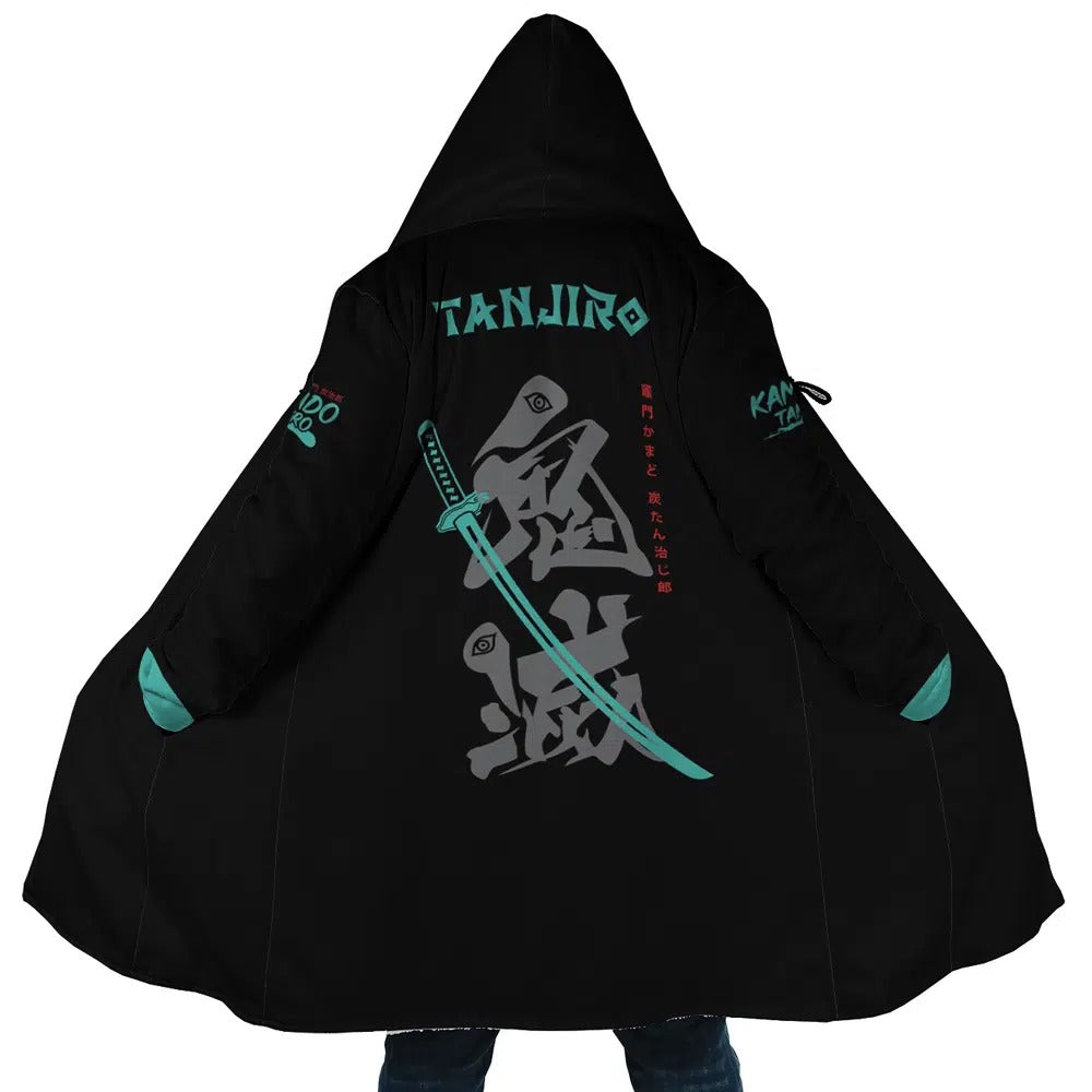 Demon Slayer Tanjiro Kamado Samurai Anime Hoodie Coat | Dream Cloak