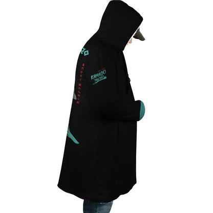 Demon Slayer Tanjiro Kamado Samurai Anime Hoodie Coat | Dream Cloak
