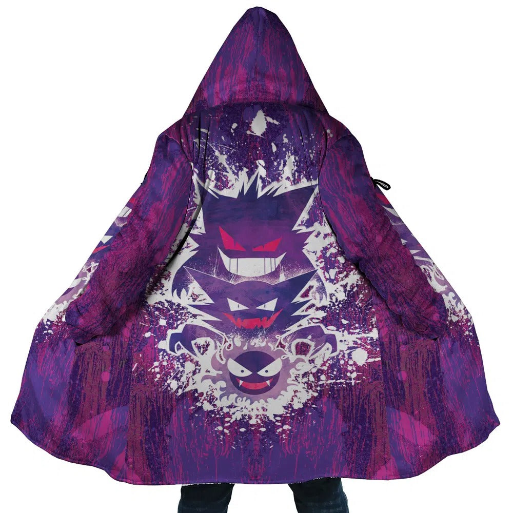 Pokemon Gastly Haunter Gengar Anime Hoodie Coat | Dream Cloak