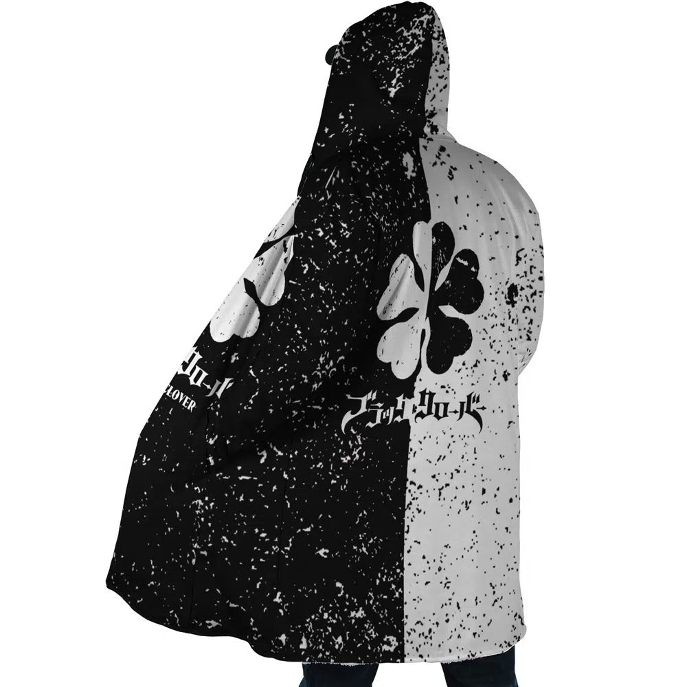 Black Clover Five Leaf Anime Hoodie Coat | Dream Cloak